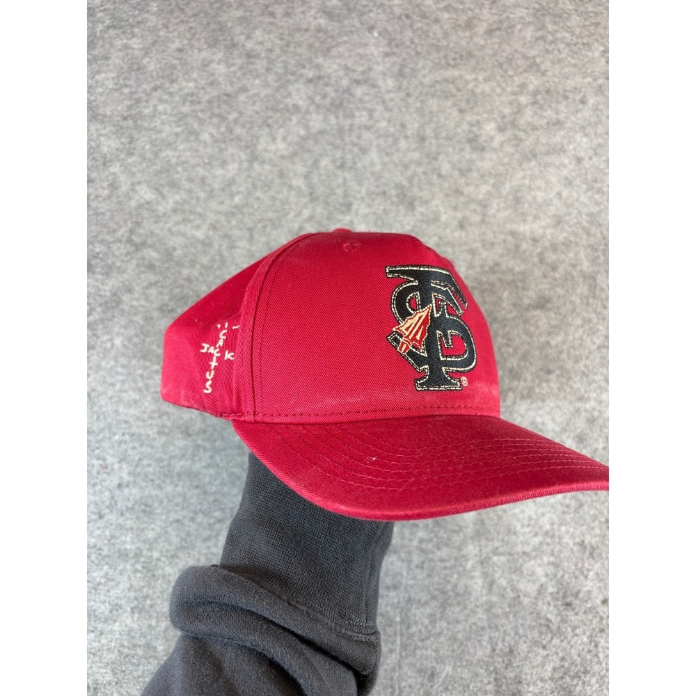 Cactus Jack Florida State Seminoles Mitchell Ness Mens Hat Cap Red Travis Scott